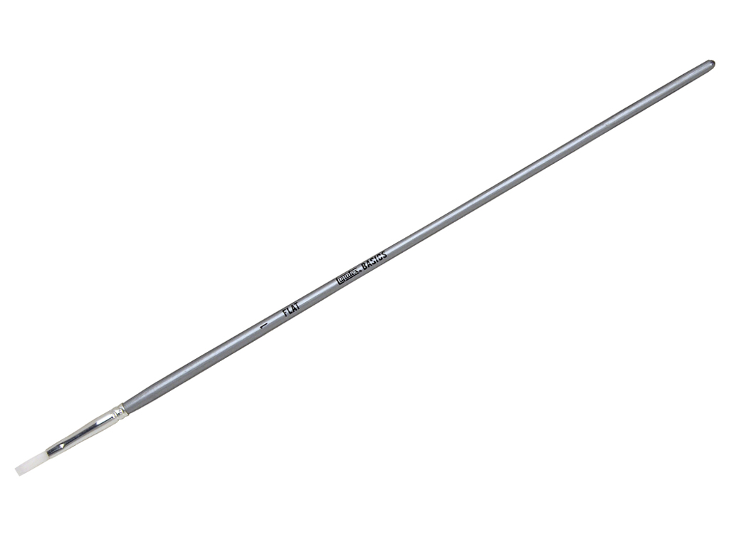 Brush Liquitex Basics synthetic flat 01 long handle