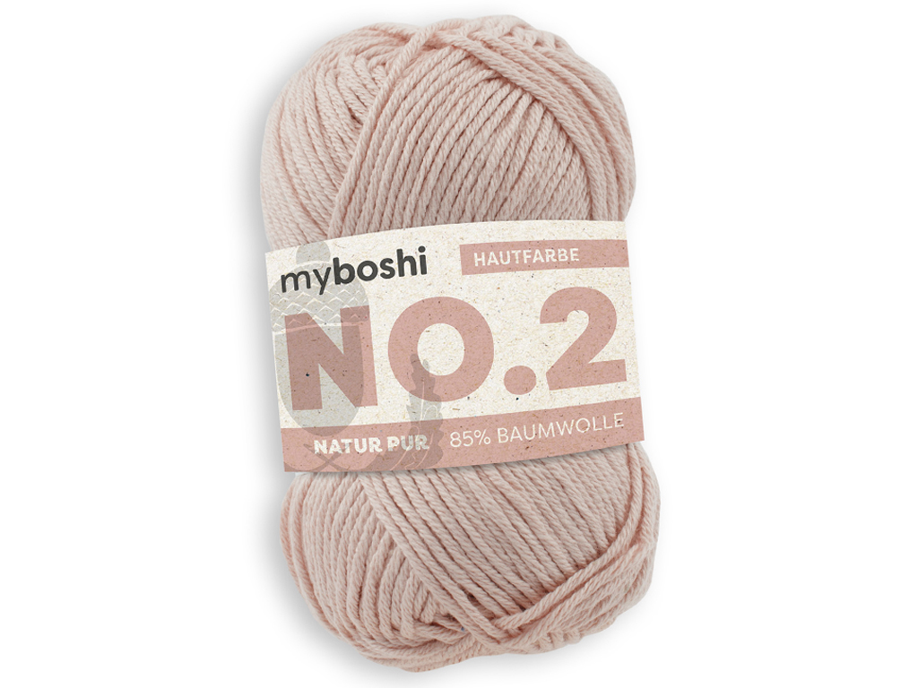 Yarn Myboshi No.2 85% cotton/15% kapoc 50g/100m nude