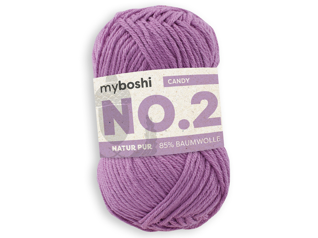 Yarn Myboshi No.2 85% cotton/15% kapoc 50g/100m candy