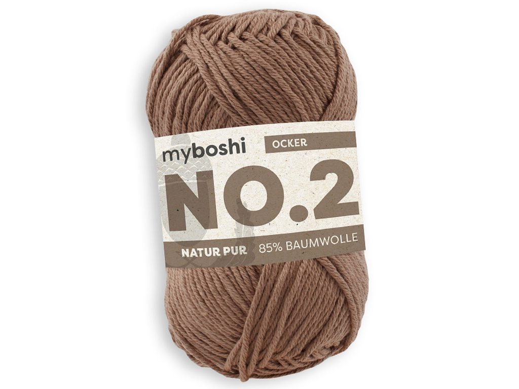 Yarn Myboshi No.2 85% cotton/15% kapoc 50g/100m ochre