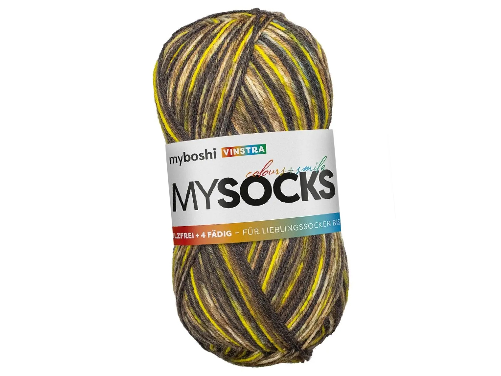 Yarn Myboshi Mysocks 75% wool/25% polyamide 100g/420m Vinstra