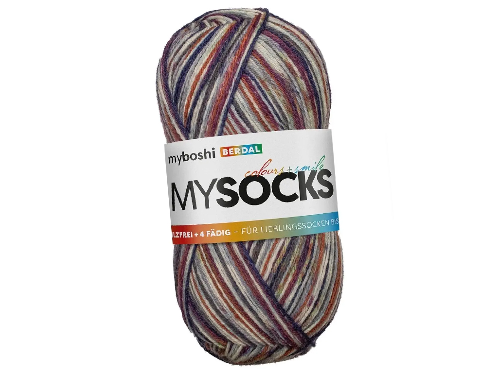 Yarn Myboshi Mysocks 75% wool/25% polyamide 100g/420m Berdal