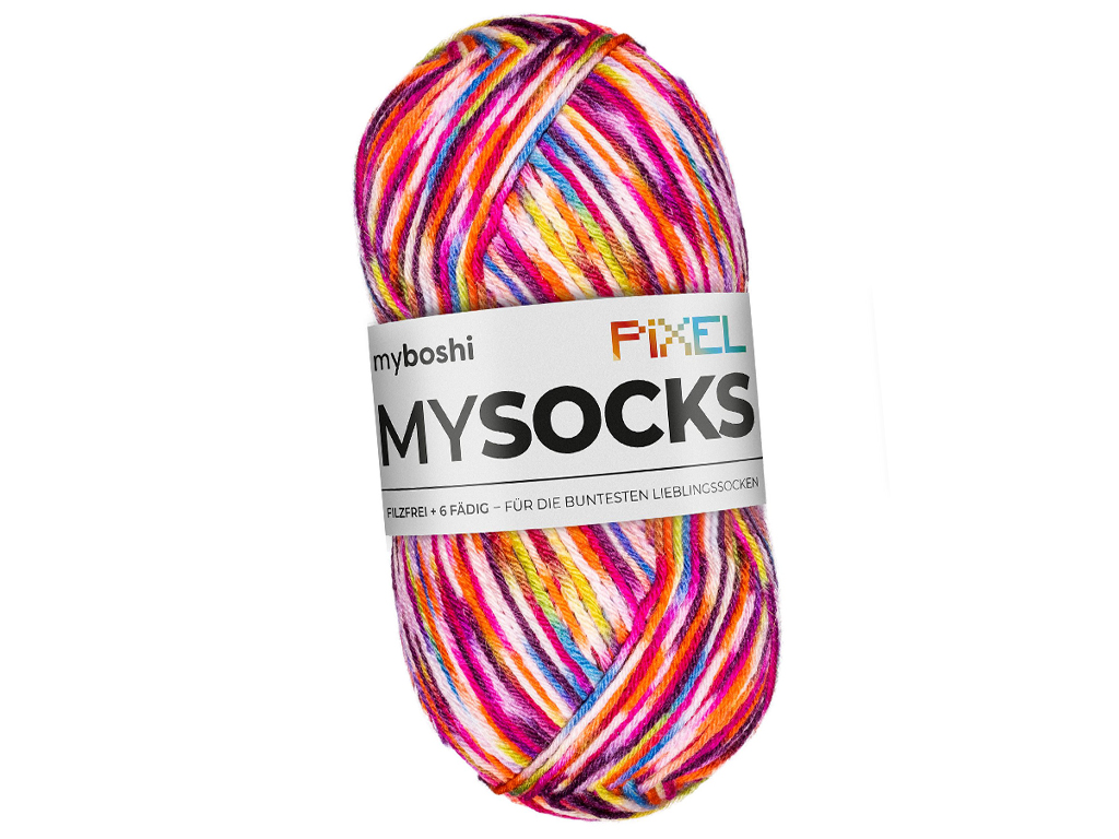 Yarn Myboshi Mysocks Pixel 75% wool/25% polyamide 150g/390m nova
