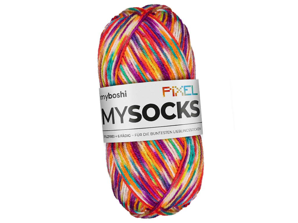 Yarn Myboshi Mysocks Pixel 75% wool/25% polyamide 150g/390m spark