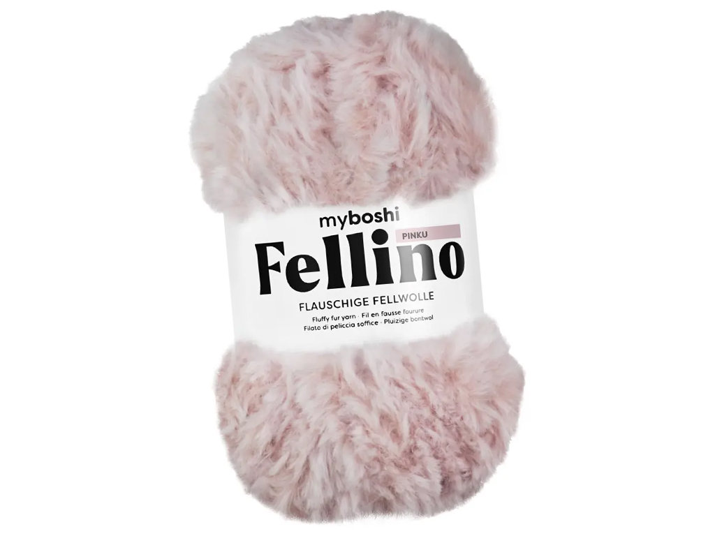 Lõng MyBoshi Fellino 100% polüester 100g/65m pinku