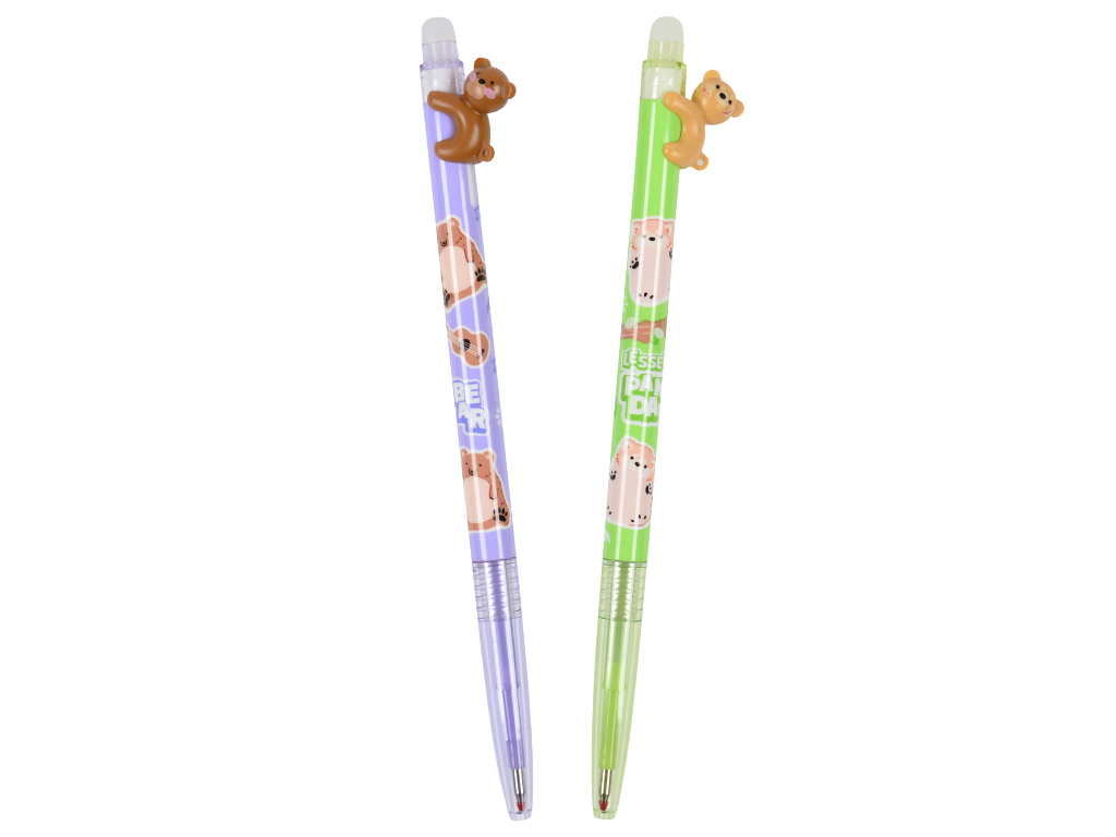 Gel pen erasable M&G Soft Animals 0.4 blue assorted