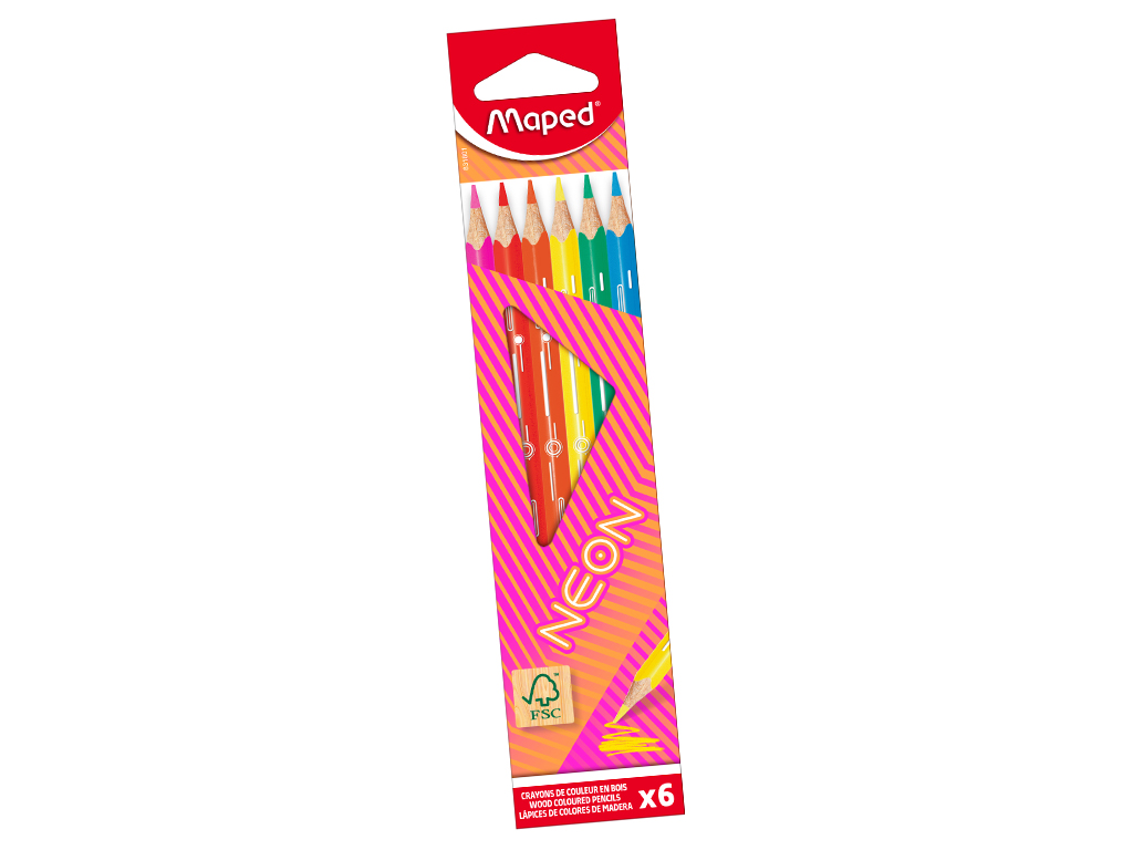 Colour pencils Maped ColorPeps Neon 6pcs