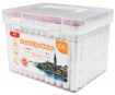 Alcohol based marker set M&G double tip 108pcs in plastic box