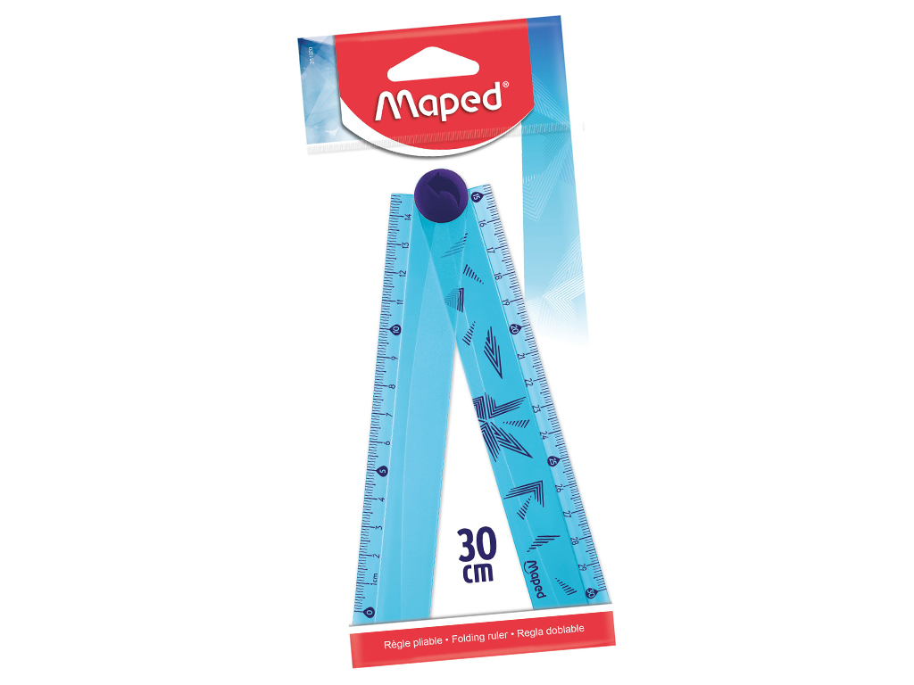 Lineāls Maped Open Up Arctic 15/30cm blisterī
