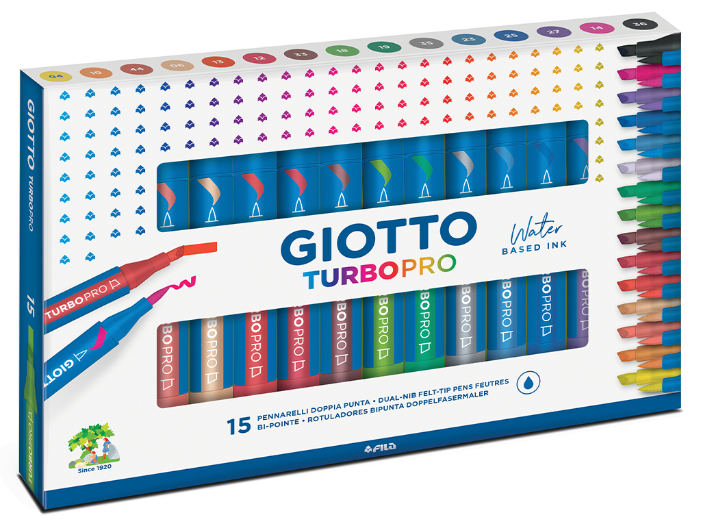 Marker vee baasil Giotto Turbo Pro 2 otsaga 15tk