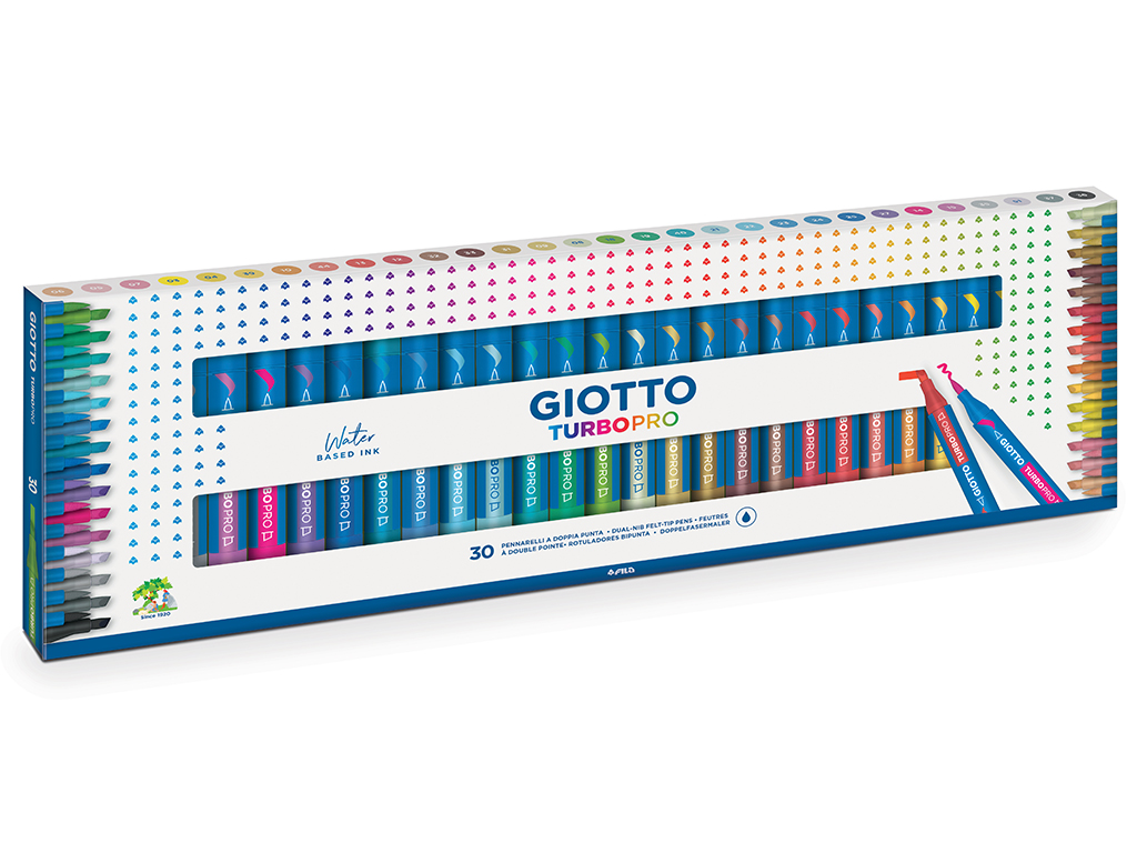 Marker vee baasil Giotto Turbo Pro 2 otsaga 30tk