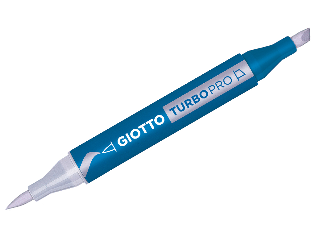 Marker water based Giotto Turbo Pro double tip wisteria