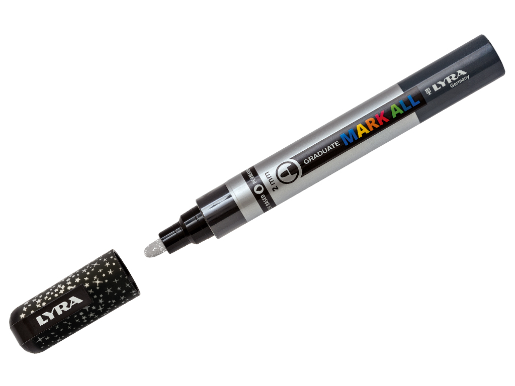 Dekoratīvais marķieris Lyra Graduate Mark All 2mm sparkling