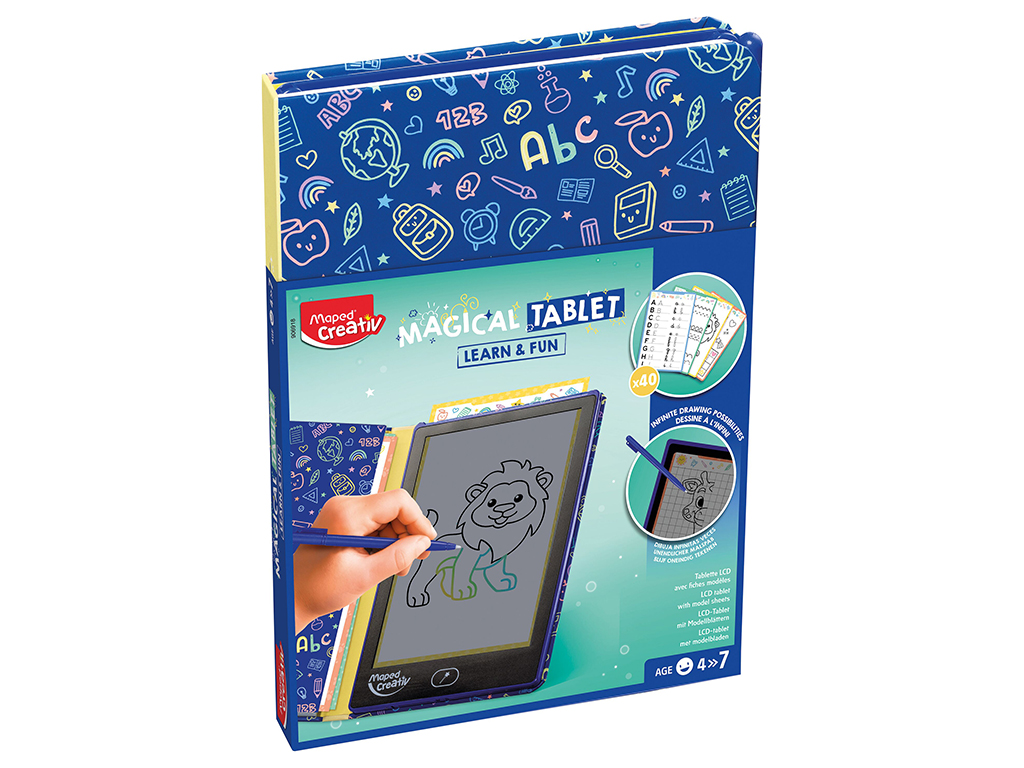 Drawing board LCD Maped Creativ Magical Book Tablet