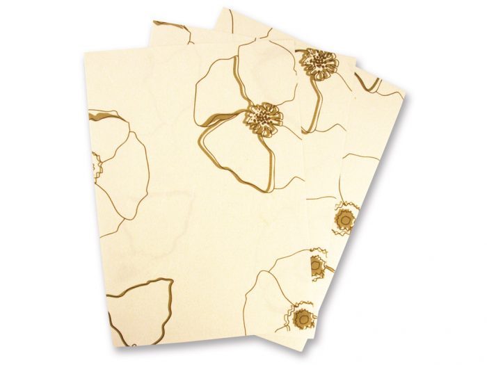 Note paper A4 mulberry paper Wild Rose 80g