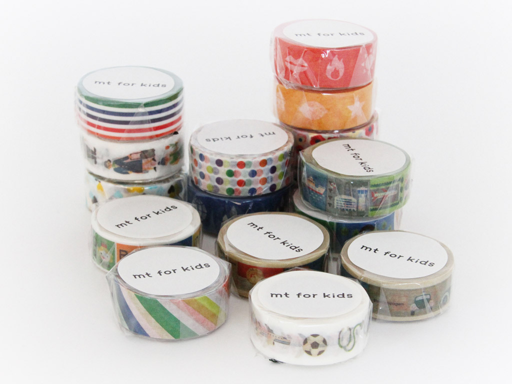  Japanese Washi Masking Tape -Mini Set of 3 kids tape