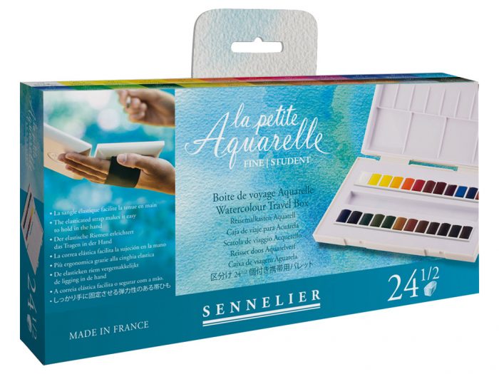 Watercolour half pan set Sennelier La Petite Aquarelle Travel Box - 1/3