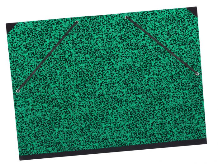 Portfolio L&B elastic straps black-on-green