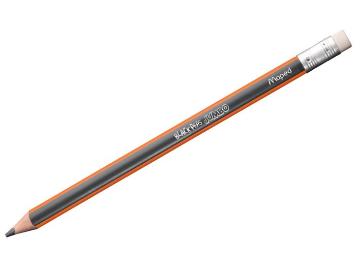 Graphite pencil Maped Black’Peps Jumbo with eraser