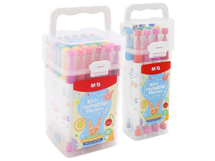 Žymeklių rinkinys M&G Kids dviejų galų plastikinė dėžutė - 1/4