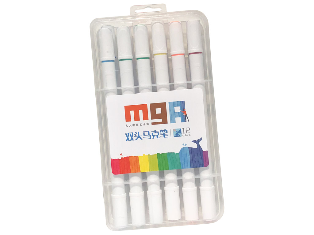 Alcohol based marker set M&G in a zipper bag - Vunder