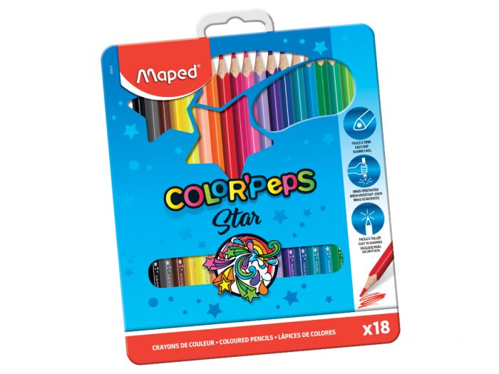 Värvipliiats Maped Color’Peps Star metallkarbis - 1/2