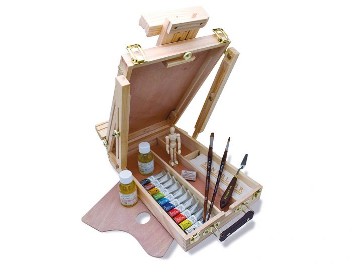 Sketch box easel Sennelier+oil colour Rive Gauche