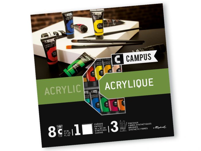 Acrylic set Raphael Campus+canvas - 1/4