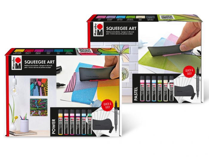 Akrila krāsu komplekts Marabu Squeegee Art - 1/6