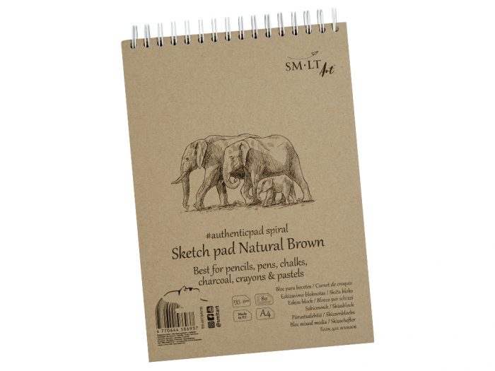 Skiču bloks Smlt Art Authentic brūns - 1/4