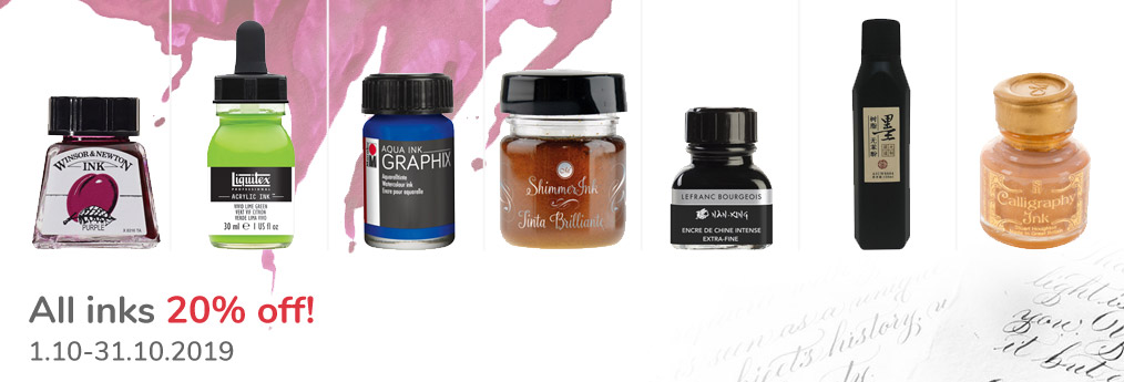 All inks 20% off!